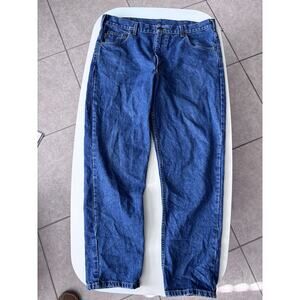 Carhartt Men's Straight Leg Blue Jeans, Size 36x30, Medium Wash Y2K Work